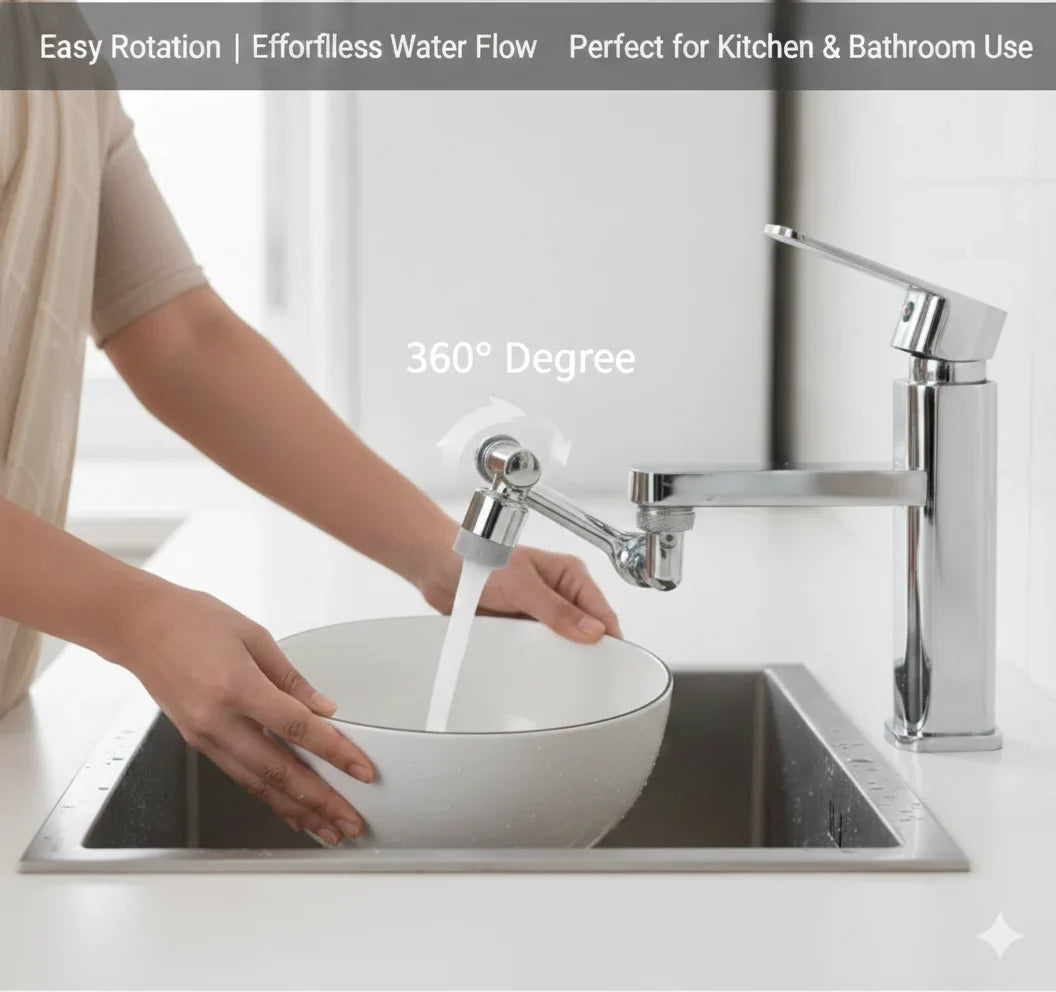 AquaFlex 1080° Swivel Faucet Extender with Dual Spray Mode - Buy 1 Get 1 Free